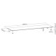 MS-TABLE-GL-01 * Gembird postolje za monitor od kaljenog stakla 1000 x 260 x 93 mm - EP3225061