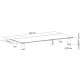 MS-TABLE-GM-01 Gembird postolje za monitor od kaljenog stakla 580x 210 x 90 mm - EP3225073