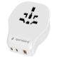 Travel adapter TPA-1A2C20-02-W Gembird Univerzalni 20W - EP3225100