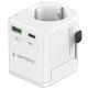 Travel adapter TPA-EU1A1C20-01-W Gembird Univerzalni, sa uzemljenjem 20W - EP3224629