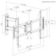 WM-90ST-01 Gembird pokretni TV nosac VESA max 60x40cm, 37-90 max.50kg - EP3225226