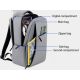 NCC-15-KLB012 Gembird Ranac poslovni Sivi za laptop 15,6inc 41x30x15cm USB konektor, 950g - EP3225442
