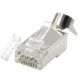 LC-PTF7-01/100 Gembird Zasticeni modularni CAT7 prolazni utikac 15u pozlacen, FTP, SFTP, 100 kom. - EP3226129