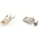 LC-PTF7-01/50 Gembird Zasticeni modularni CAT7 prolazni utikac 15u pozlacen, FTP, SFTP, 50 kom. - EP3228866