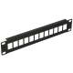 Extralink 12 Port 10 Patcpanel, Modular, 12 ports,Crni,Metal - EP3227209