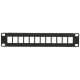 Extralink 12 Port 10 Patcpanel, Modular, 12 ports,Crni,Metal - EP3227209