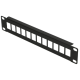 Extralink 12 Port 10 Patcpanel, Modular, 12 ports,Crni,Metal - EP3227209