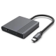 A-CM-HDMIFDPF-01 Gembird USB C-type muski na HDMI + DisplayPort zenski adapter - EP3274584