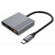A-CM-COMBO3-05 Gembird USB Type-C 3-u-1 multi-port adapter,USB-A port F/HDMI port F/USB-C port F - EP3227665