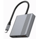 A-CM-COMBO3-05 Gembird USB Type-C 3-u-1 multi-port adapter,USB-A port F/HDMI port F/USB-C port F - EP3227665