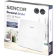 SENCOR vaga SBS 2475WH,kaljeno staklo,do 180 kg,bela,LED displej - EP3230793