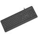 KB-MCH-05 Gembird Tanka žièana multimedijalna tastatura, crna, US raspored - EP3223632