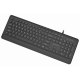 KB-MCH-05 Gembird Tanka žièana multimedijalna tastatura, crna, US raspored - EP3223632
