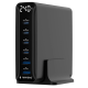 TA-UC-2A4C-PD240-01-BK Gembird 6-port 240 W GaN USB fast charger, black - EP3274064