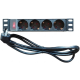 ExeLink Razvodni PDU panel za REK 10inca sa 4 uticnih mesta (aluminijum),1U - EP3228212