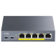 CUDY GS1005P 2.0 Switch Gigabit RJ45 PoE portovi 30 W IEEE 802.3at/af - EP3224883