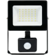 PROSTO LED reflektor sa PIR senzorom 30W 6500K,2500lm,metal,crna - EP3224916