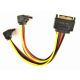 CC-SATAM2F-02 Gembird SATA power splitter cable with angled(90) output connectors, 0.15 m - EP3226647