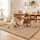 Dečiji tepih sa memorijskom penom KINDER HOME LOLA, 150x200 cm, debljina 3,5 cm, vodootporni , bež - EP3235176