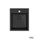 Milo Granitna sudopera Alpha 43,5×51,5cm Lava stone ø90 - ALP.L.1KBO