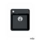 Milo Granitna sudopera PIU 46x52cm Lava stone ø90 - PIU.L.1KBO