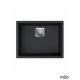 Milo Granitna sudopera Qubus 56x44cm Lava stone sifon 90 - QUB.L.1K56