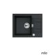 Milo Granitna sudopera Avangard 58x46cm Lava stone ø90 - AVA.L.1KKO