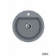 Milo Granitna sudopera Essence Ø51cm Diamond grey sifon ø90 - ESS.D.1KBO