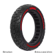 Guma za elektri?ni trotinet 8.5x2.0 inch off road crno crvena - 222303