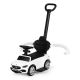 ECO TOYS Guralica sa interaktivnim volanom i ručkom Mercedes C class, bela - 668 WHITE