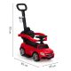 ECO TOYS Guralica za decu sa ručkom Mercedes, crvena - 639RED