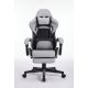 ePlayGame Gejmerska stolica HC-4095 FABRIC BG siva crna štof - HC-4095 FABRIC BG