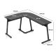 Huzaro Hero 6 Crni Ugaoni Gaming sto - 1759-1