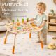 Dečiji aktivni sto KINDER HOME, Montesori igraonica 6 u 1, puno drvo - EP3265203