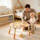 Dečiji aktivni sto KINDER HOME, Montesori igraonica 6 u 1, puno drvo - EP3265203
