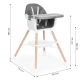 ECO TOYS Hranilica za bebe 2u1, siva - HC508 GREY