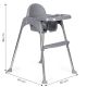 ECO TOYS Hranilica za bebe 2u1, siva - HC-135 GRAY