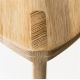 MEDA FURNITURE Hoklica Oku Ho L - hrast 45 cm - HrastL45izd