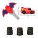 Fisher Price Batwheels auto sa ispaljivačem crveni - EP2889913