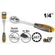 INGCO 1/4” račna HRTH0814 - 13410