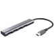 TRUST USB Hub Halyx USB-3.2, siva - 24948