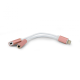 Iphone lightning adapter za slusalice i punjenje roze - 45980