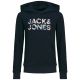 JACK & JONES JUNIOR Duks za dečake sa kapuljačom JJEBRYAN, crni - 12268859