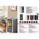 MARELI Kamin na pelet JADE 6 air (6kW) bordo - EP3020600