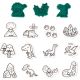 JANOD Set pečata za decu Dinosaurusi - 15 komada - J07721