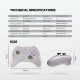 Joypad wireless Fantech WGP15V2 EOS PRO II multiplatform RGB sivi - 222346