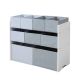 KINDER HOME Organizator za igračke belo-sivi - JVTR-3090-1