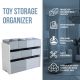 KINDER HOME Organizator za igračke belo-sivi - JVTR-3090-1