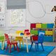 KINDER HOME Dečija drvena polica sa 3 nivoa i 9 kutija šarena - JVTR-3090
