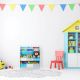 KINDER HOME Dečija polica za knjige i igračke bela - JVTR-3171